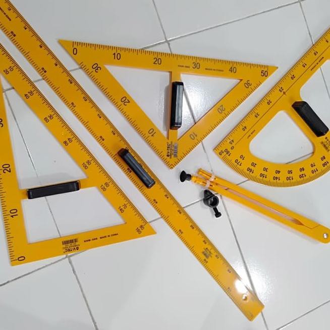 

` PEE Jangka Penggaris Whiteboard 1 Set. ❇ ♪