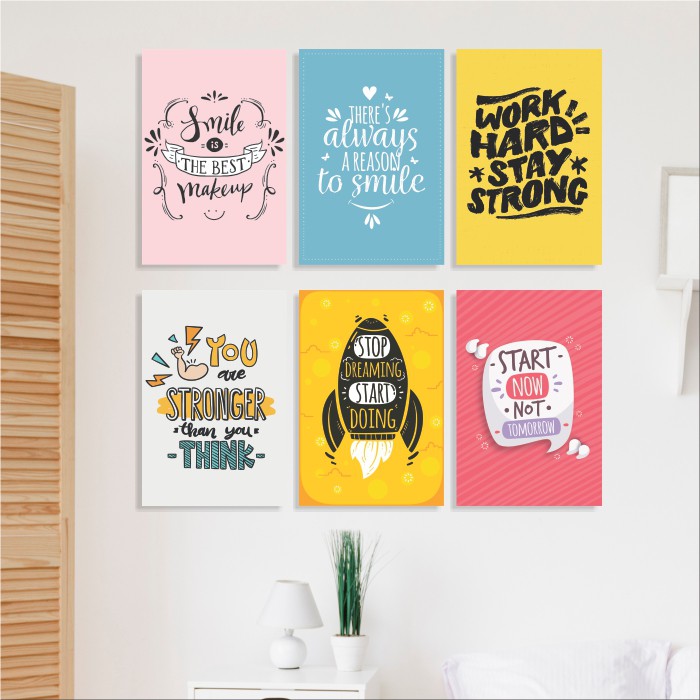 Hiasan Dinding Quotes Pajangan Kayu Poster Tema Motivasi 20x30 cm Dekorasi Ruangan Cafe Kantor Kamar