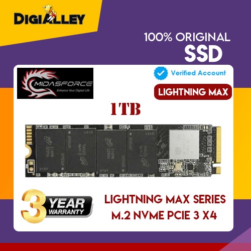 Midasforce SSD NVMe Lightning Max 1TB