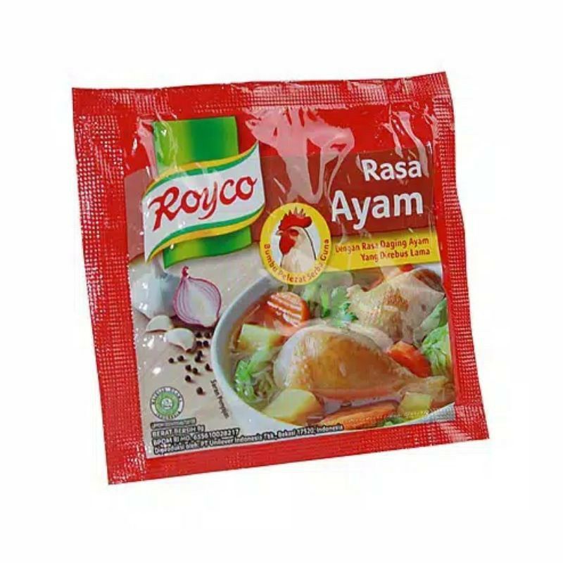 

Cod Royco Bumbu Kaldu Penyedap Instan Original 100% | Halal 1 Renteng 12 Pcs (8gram) / Dengan Daging Ayam pilihan