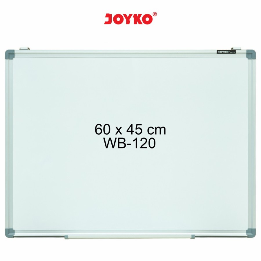 

Whiteboard Papan Tulis Putih Joyko WB-120 ( 45 cm x 60 cm )