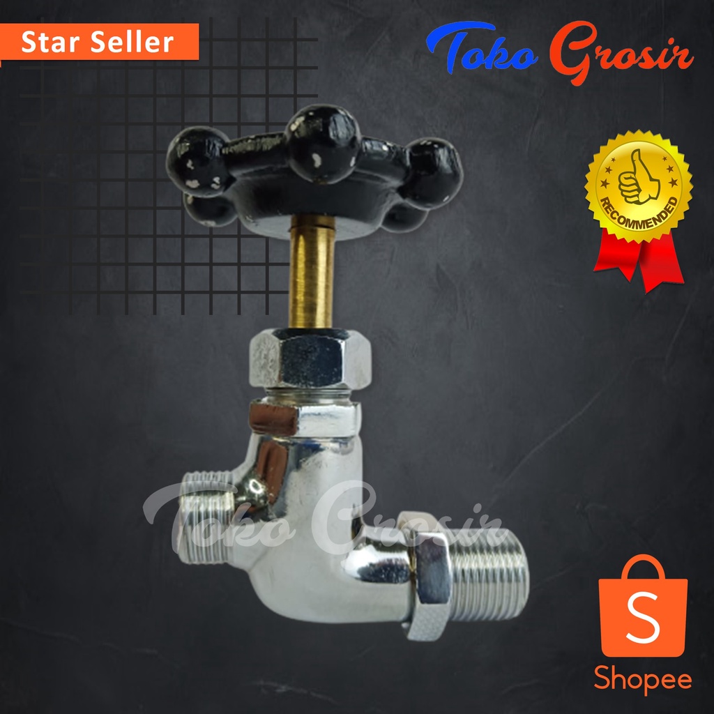 KRAN / KERAN / KRAN CORONG SETRIKA UAP STEAM BOILER MAOMOTO 1/2"