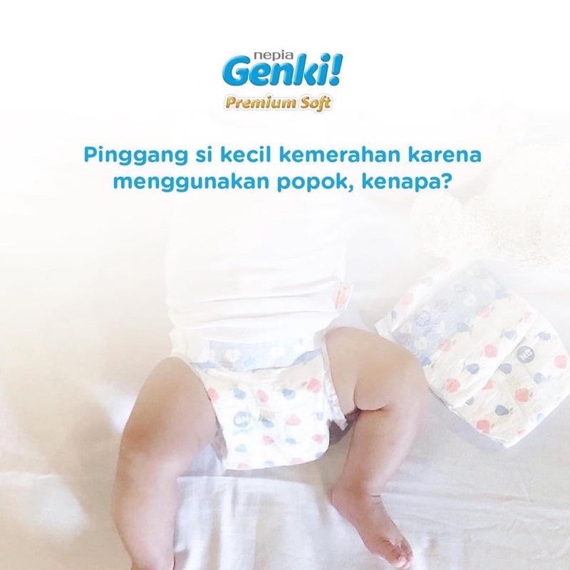 Nepia Genki Tape NB/S/M/L Popok Bayi Genki Rekat NB44/S72/M64/L54/XL44