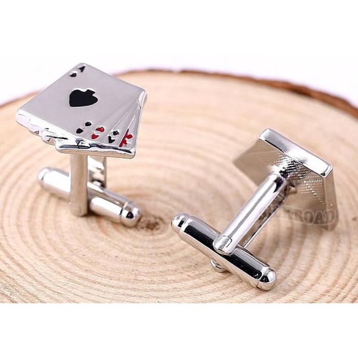 Cufflink Manset Cuff Link Cufflink Kemeja Dasi Casino Poker