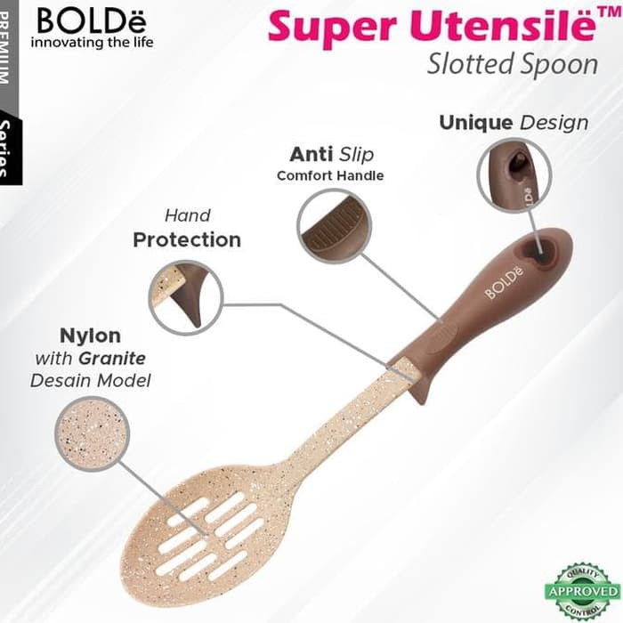 BOLDe Super Utensil Slotted Spoon Peralatan Masak Spatula Sendok Terbaik