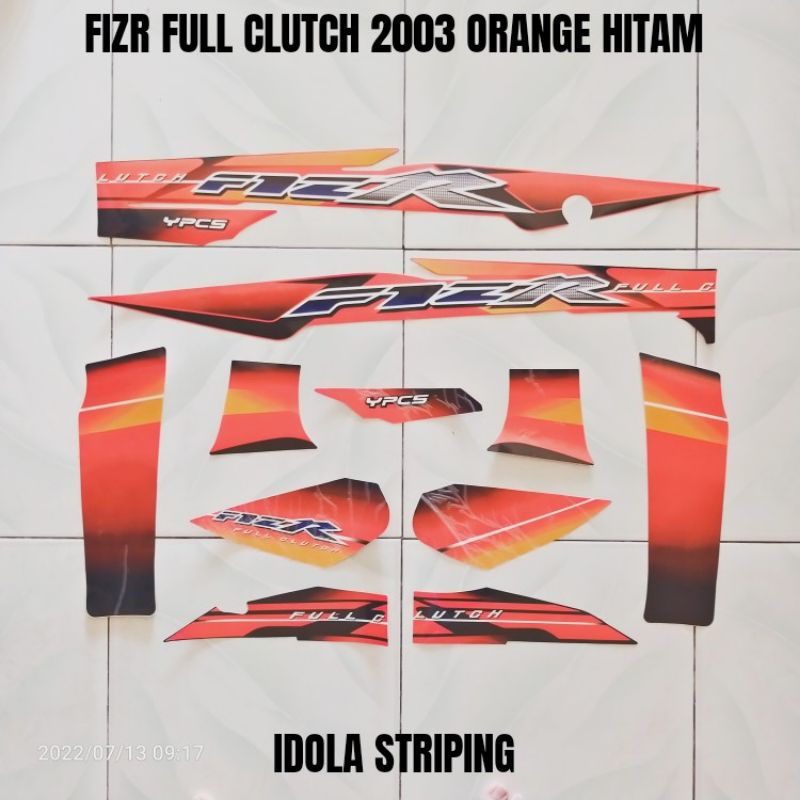 Striping FIZR Full Clutch 2003 Orange Hitam