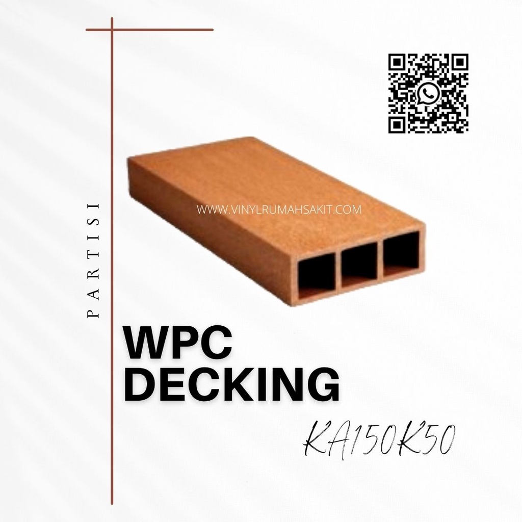 WPC Decking type KA150K50 untuk Partisi - WPC Decking Murah