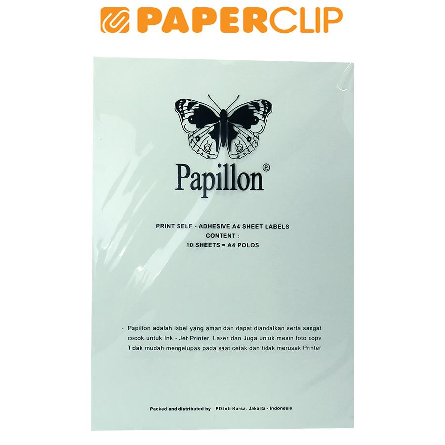 

LABEL STIKER PAPILLON 91207 POLOS A4 ISI 10 LEMBAR
