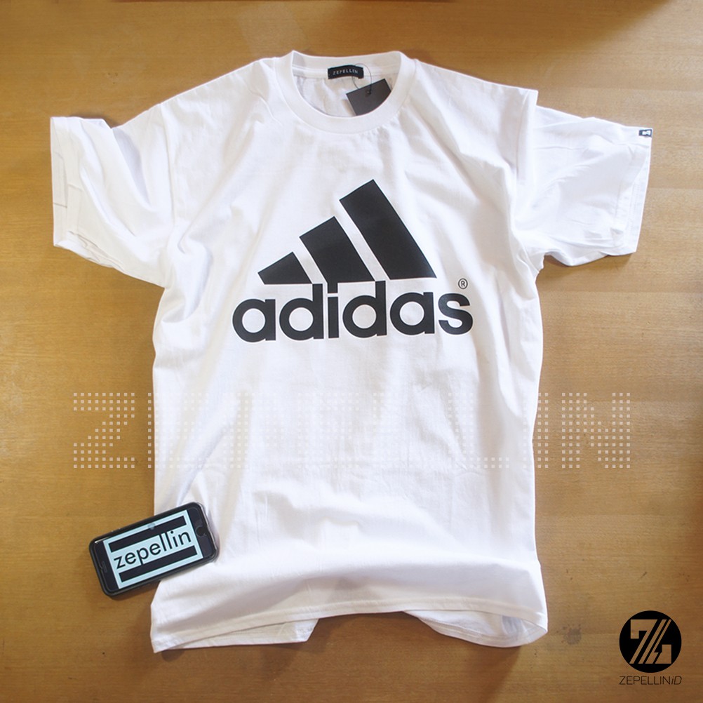 BAJU KAOS ADIDAS BIG LOGO TEE / TSHIRT ADIDAS PERFORMANCE WHITE