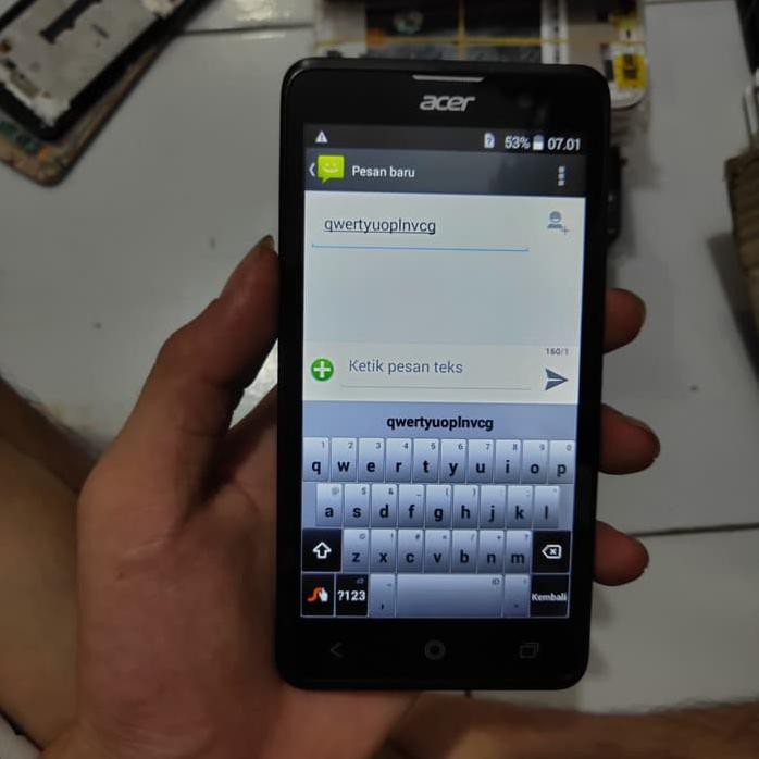 Lcd Touchscreen Acer Z520 Fullset Frame Original Black White F2B4