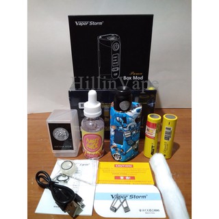 Jual Paket Ngebul Mod Vapor Storm Puma Watt Kit Rda Vape Vaporizer Lengkap Siap Pakai Bonus