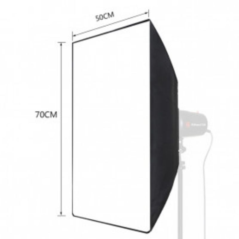 TaffSTUDIO Payung Softbox Reflektor 50x70cm Universal Flash Mount - CY50 - Black