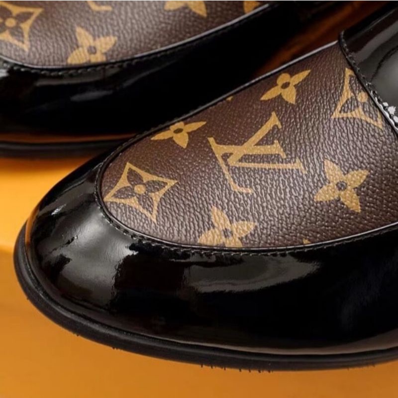 sepatu formal lou is vuitton pantofel pria lv resmi kulit asli mirror quality