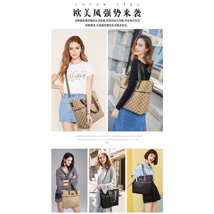 Besar Big Bag Multifungsi Shoulder sliing Bag Wanita selempang tote bag laptop  women Handbags Tas Import Bahu Tas Fashion lady bag  import Kualitas bagus 596