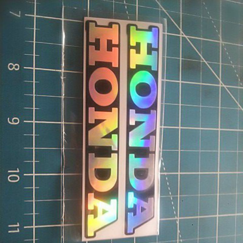 stiker cuting HONDA bahan hologram