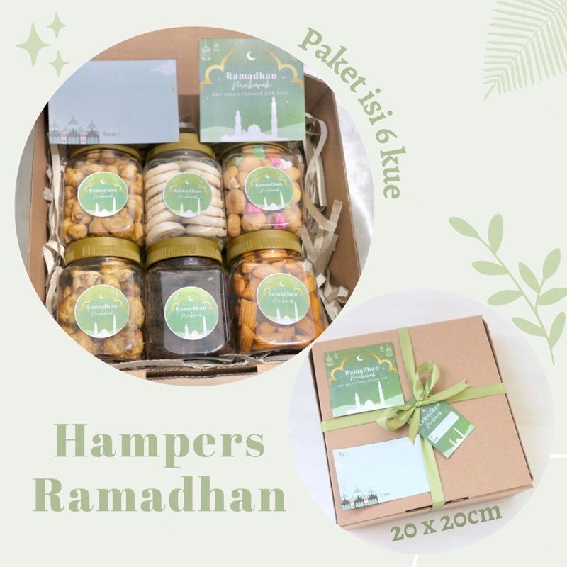 

hampers kue kering cookies idul fitri lebaran hijab sajadah parcel gift box hadiah kado bingkisan birthday graduation