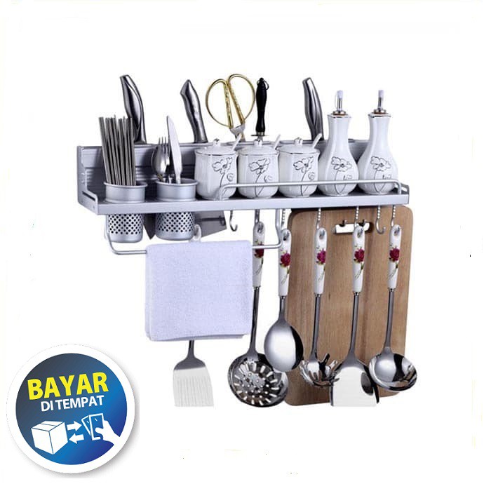  Rak  Dinding Bumbu  Dapur  Kitchen Organiser Serbaguna 