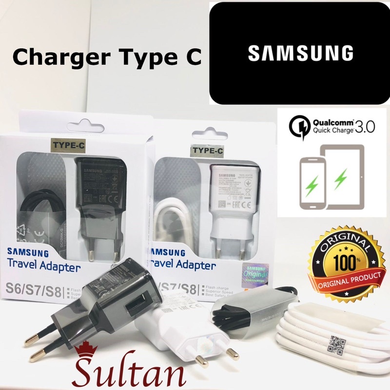 TRAVEL CHARGER SAMSUNG S6 S7 S8 MICRO TYPE C  FAST CHARGING HIGH QUALITY PROMO SEN