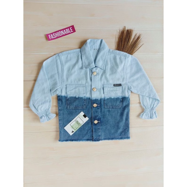 Jaket Jeans Anak Jaket Denim Anak perempuan Jaket Jeans Premium Usia 2-9 Tahun /friska