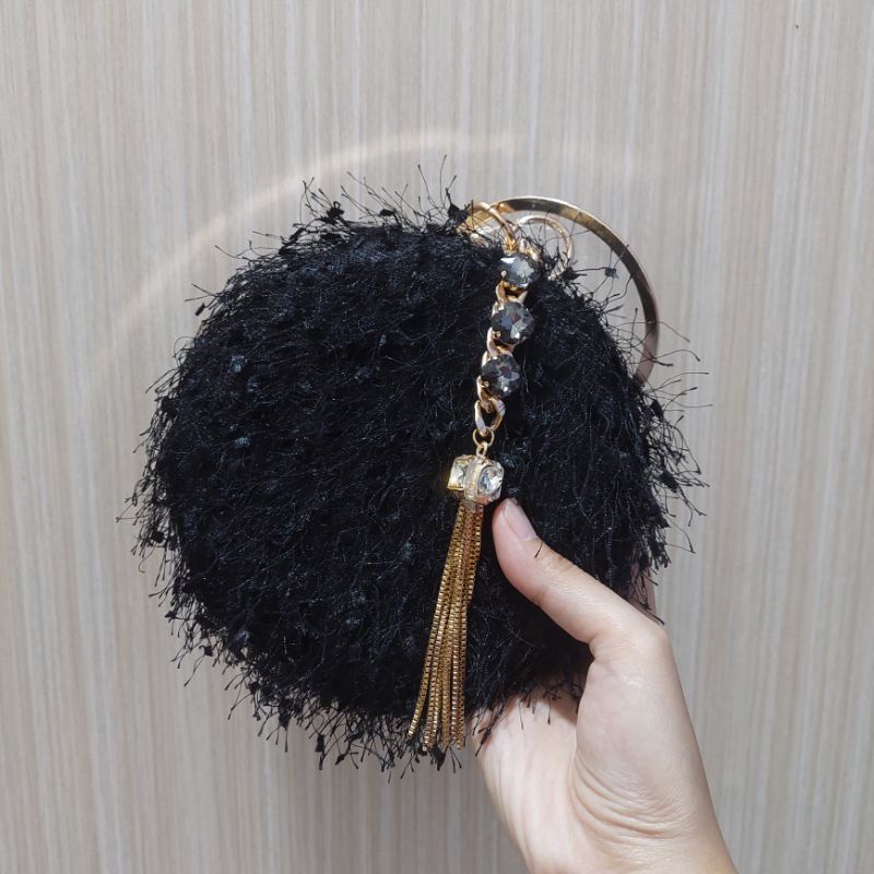 Clutch tas pesta bulat