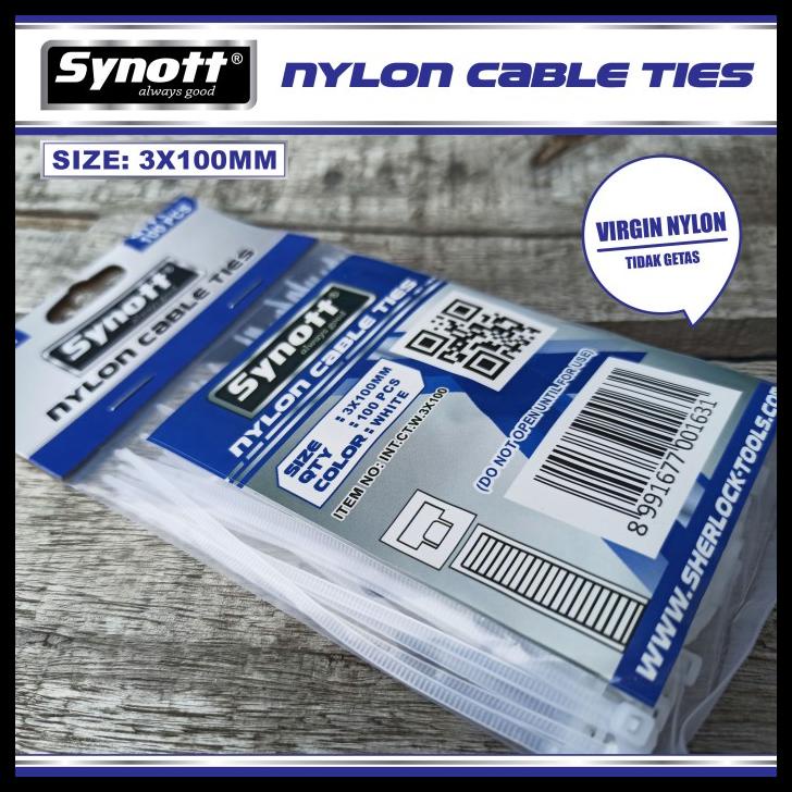 

Kabel Tis 100 Mm X 3 Mm Cable Ties Putih Isi 100Pcs