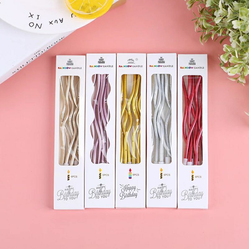 Lilin ulang tahun spiral isi 6 lilin ultah mewah