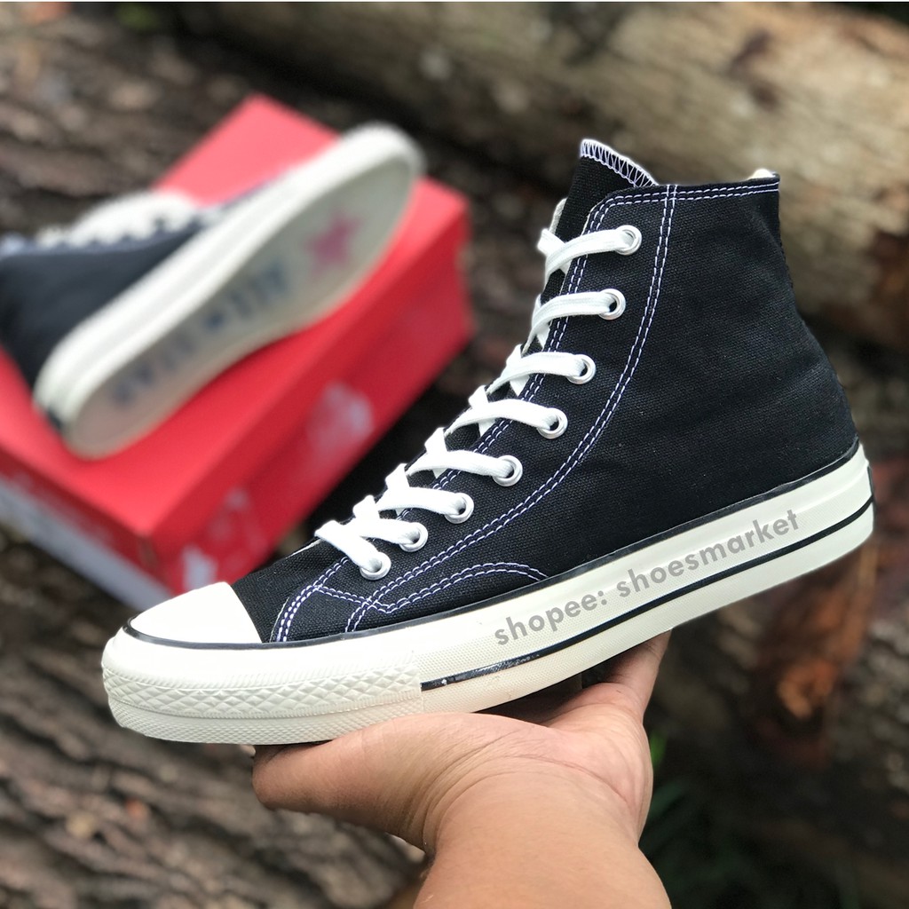 SEPATU CONVERSE 70S HIGH BLACK WHITE ALL STAR CHUCK TAYLOR SOL BENING