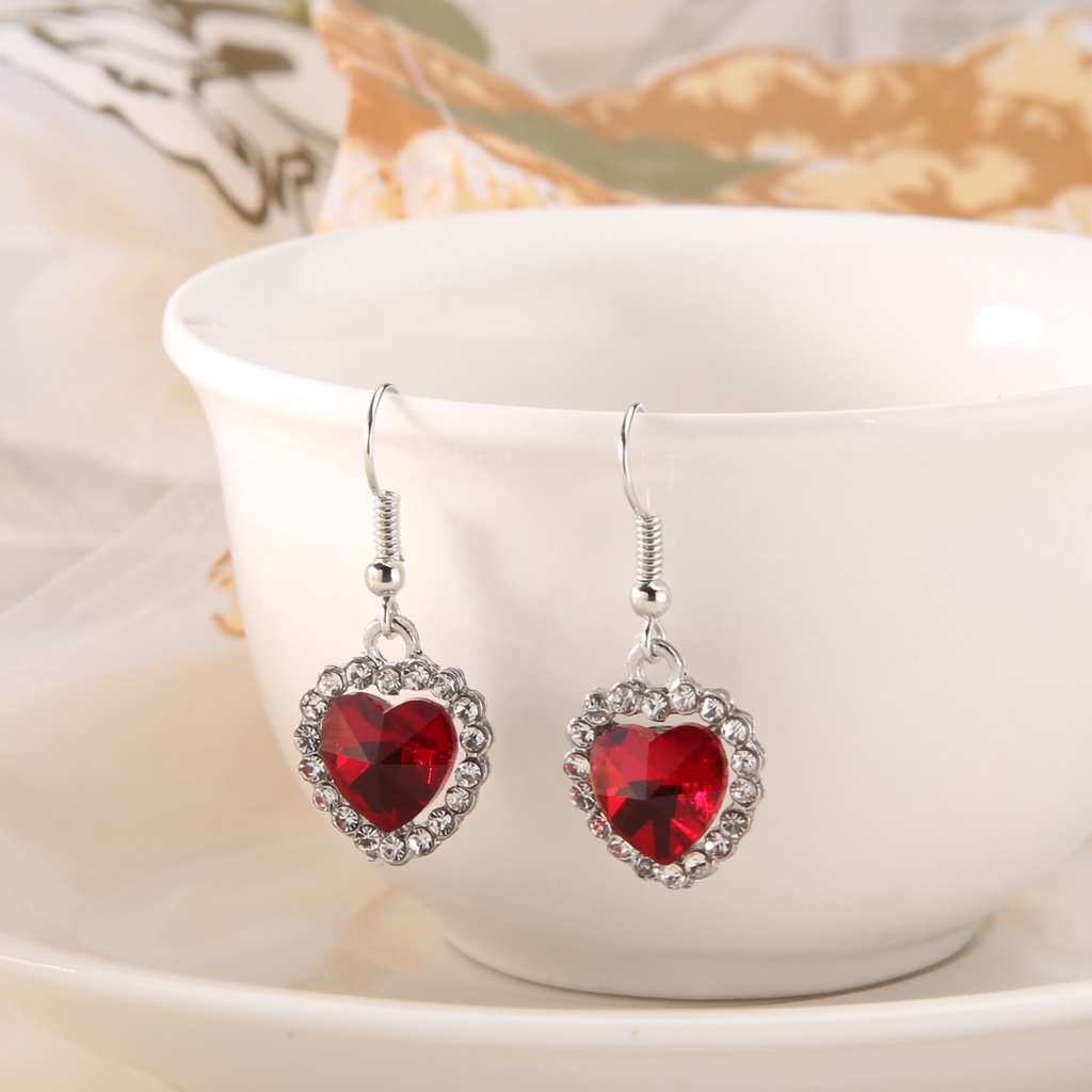 Hu Hu Hu Hu Hu Alat Bantu Pasang Kacamata♡ Anting Gantung Panjang Kait Motif Geometri Aksen Hollow + Berlian Imitasi Untuk Perhiasan Wanita