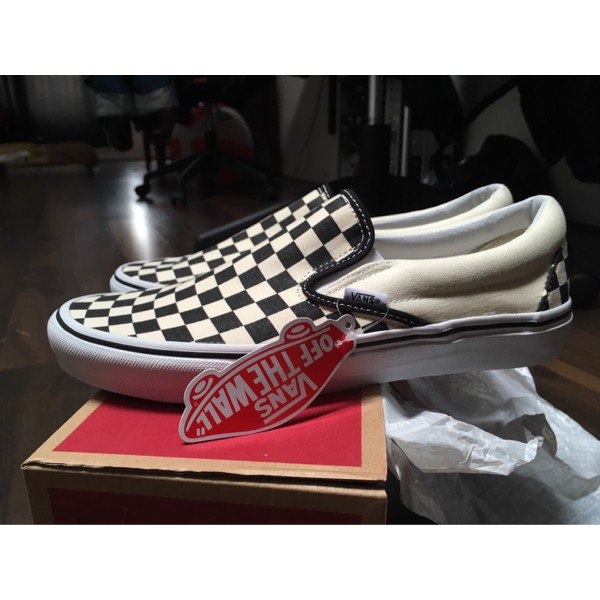 vans checkerboard slip on ori