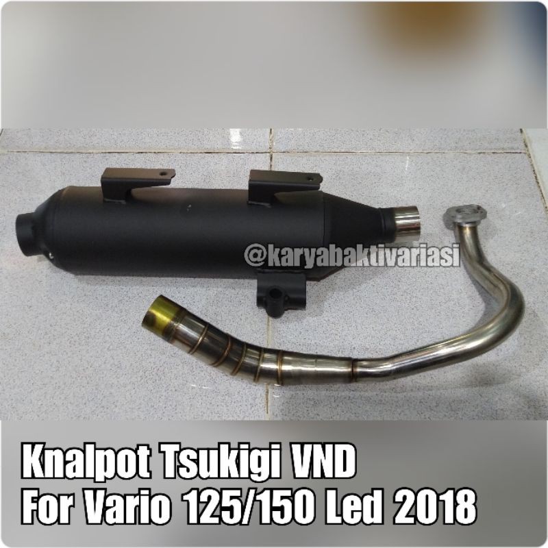 Knalpot Tsukigi VND untuk Vario 125/150 2018
