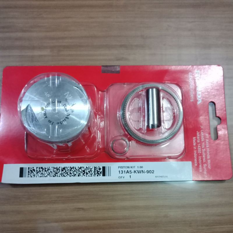 PISTON RING SEHER KIT KWN VARIO 125 FI INJEK INJEKSI LAMA OLD NEW LED SIZE OS STANDAR STD 25 50 100 ORIGINAL ORI ASLI HONDA AHM-100/1.00