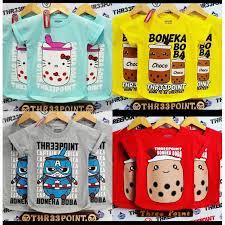 baju kaos anak boba // kaos anak motif boba