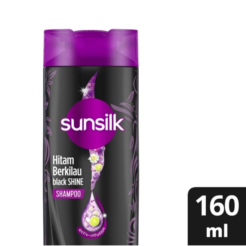 SUNSILK Shampoo Black Shine 160ml
