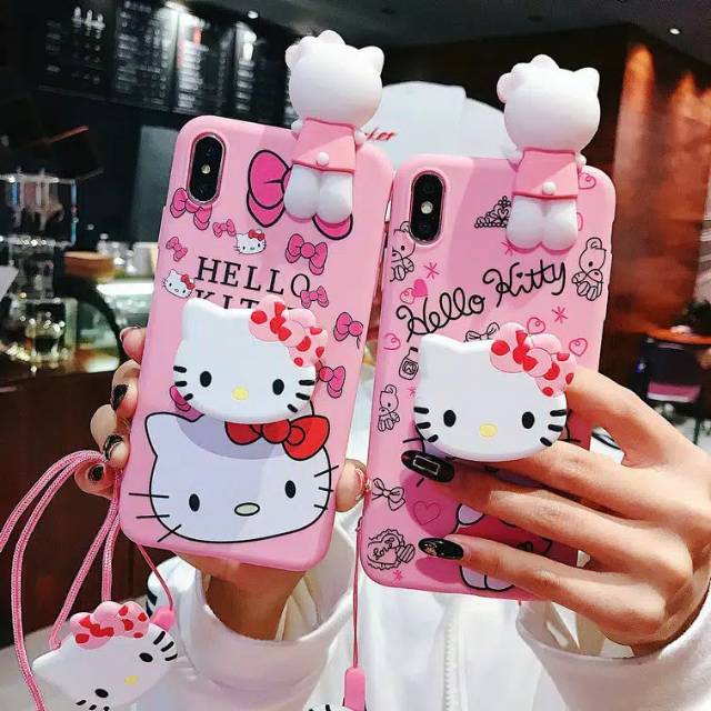 Case kesing hellokitty boneka intip vivo y12/y15/y17