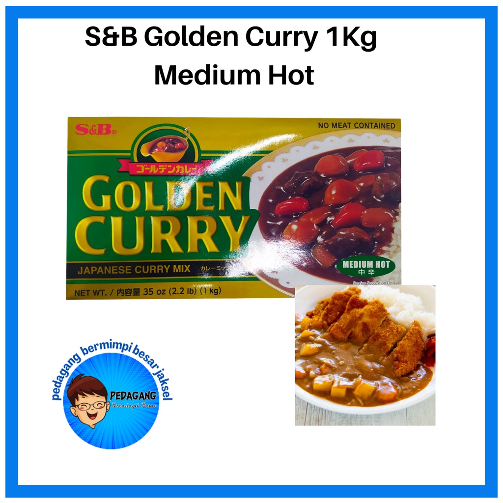 

S&B Golden Curry 1Kg Medium Hot | Kari Blok | Kari Jepang