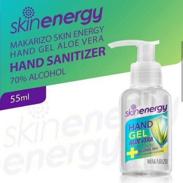 MAKARIZO Skin Energy Hand Gel Aloe Vera 55ml (hand sanitizer gel)