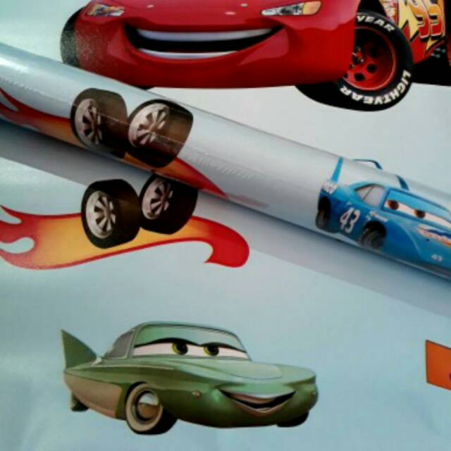 Wallpaper stiker berkualitas karakter premium anak anak mobil