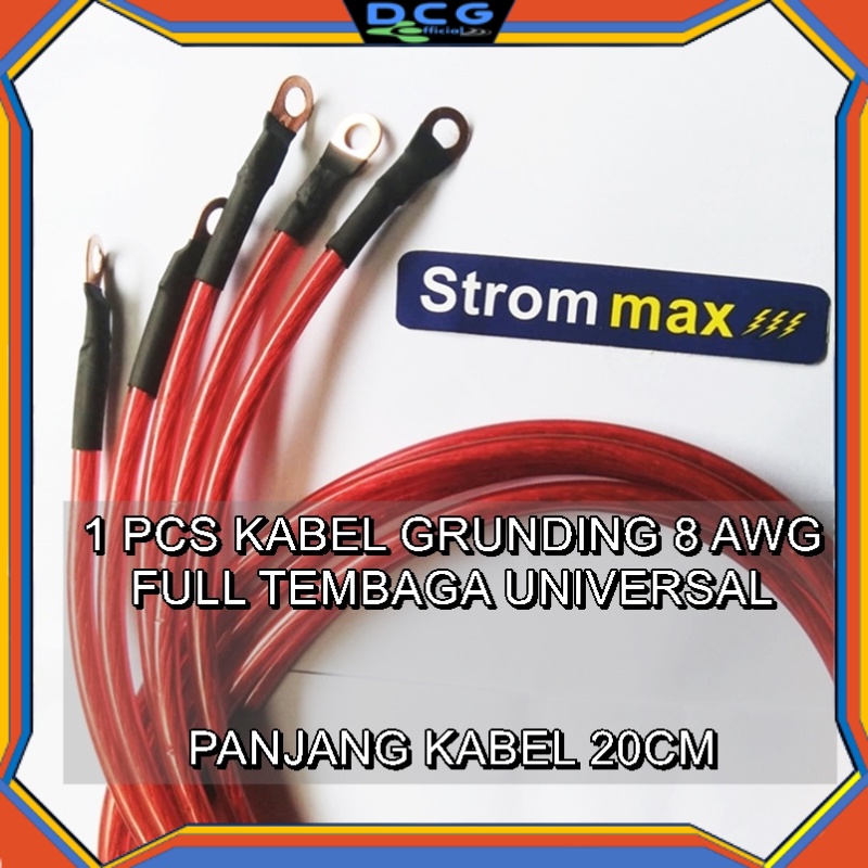 Jual Kabel Grounding Strom Max Plus Skun Aki Awg Full Tembaga