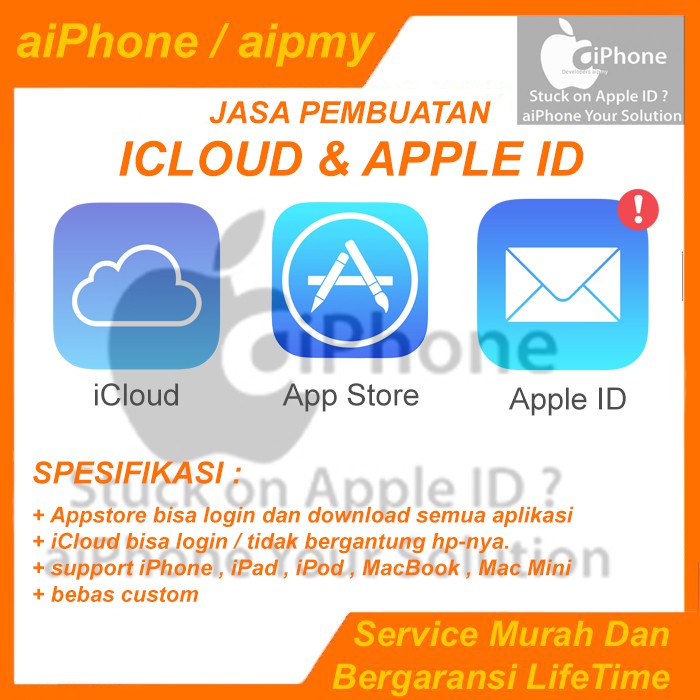 Jasa Pembuatan Akun Apple ID / iCloud PERMANENT