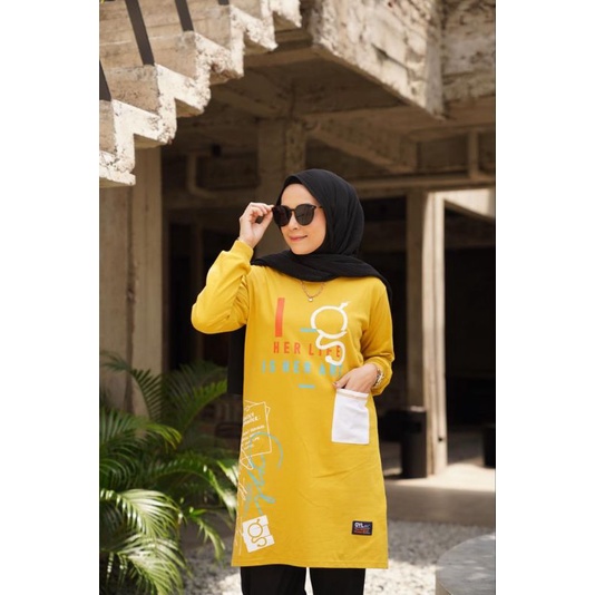 MIDI TUNIK YELLOW ORIGINAL BY GYL AUTHENTIC