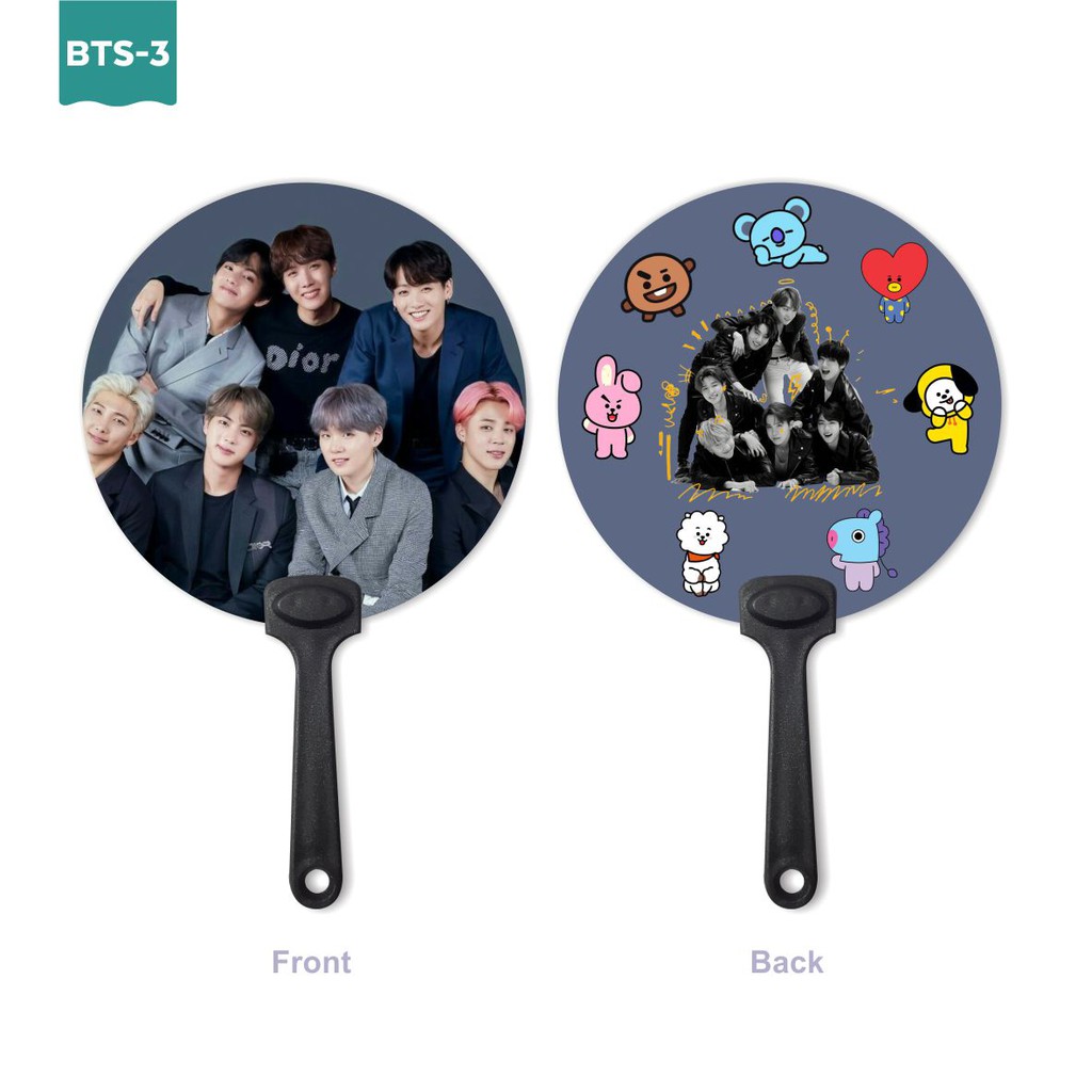 KIPAS TANGAN HANDFAN BTS ALL MEMBER  READY STOCK