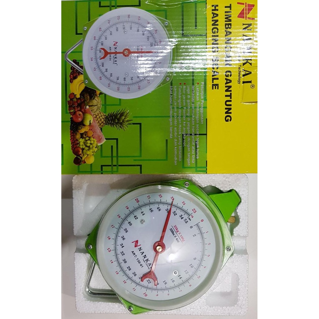 Timbangan Gantung 25kg 25 kg Hanging Scale - Alat Ukur Berat NANKAI TIMBANGAN BARANG Hanging Scale PENGUKUR BERAT