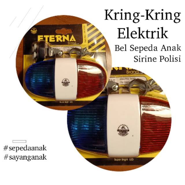 [Kring-Kring Elektrik]Bel Elektrik Sepeda Anak Sirine Polisi