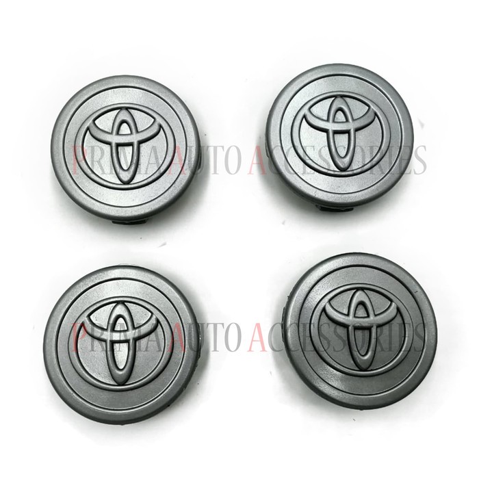 Dop Roda / Tutup Velg Mobil Toyota Inova - Diameter 5,5cm - Silver