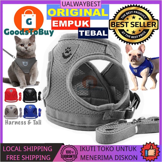 HARNESS HEWANKUH ROMPI HARNES TALI KUCING TALI ANJING YANG BISA DISESUAIKAN ROMPI KUCING DAN ANJING