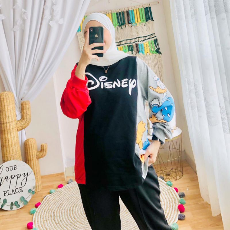 SWEATER WANITA DONALD DUCK IMPORT TERLARIS 2022