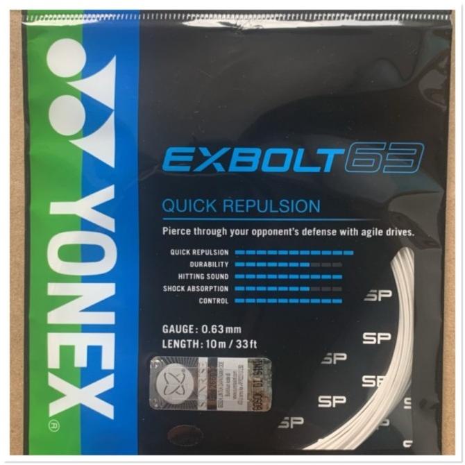New Senar Raket Badminton Yonex Exbolt 63 Asli Original Original|Asli|Premium|Diskon|Ori