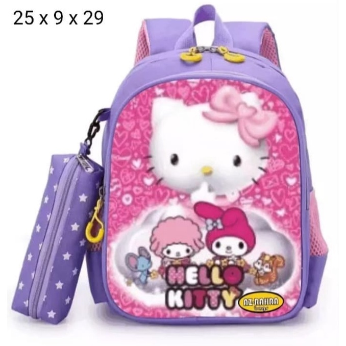 [COD] Tas Anak Perempuan / Tas Ransel Anak Sekolah Motif Hello Kitty / Ransel Anak TK PAUD SD SMP /  Tas Ransel Ngaji / Tas Ransel Anak Terbaru 2022