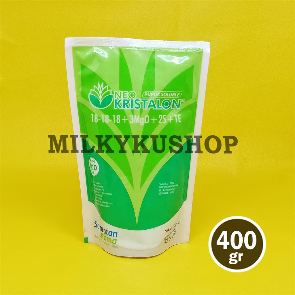 PUPUK NEO KRISTALON HIJAU 400 GRAM KEMASAN PABRIK PAK TANI