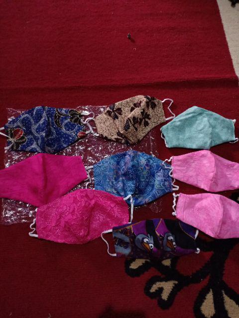 Masker Kain Batik Anak